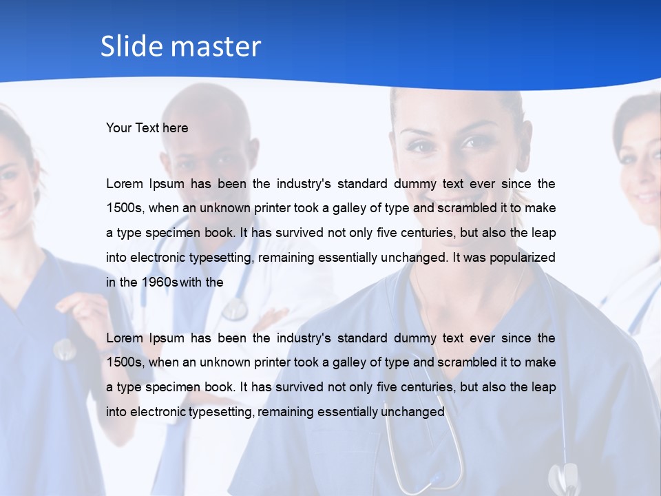 Health Clinic Nurse PowerPoint Template