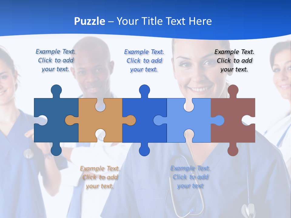 Health Clinic Nurse PowerPoint Template