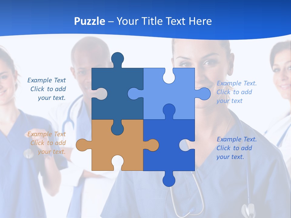 Health Clinic Nurse PowerPoint Template