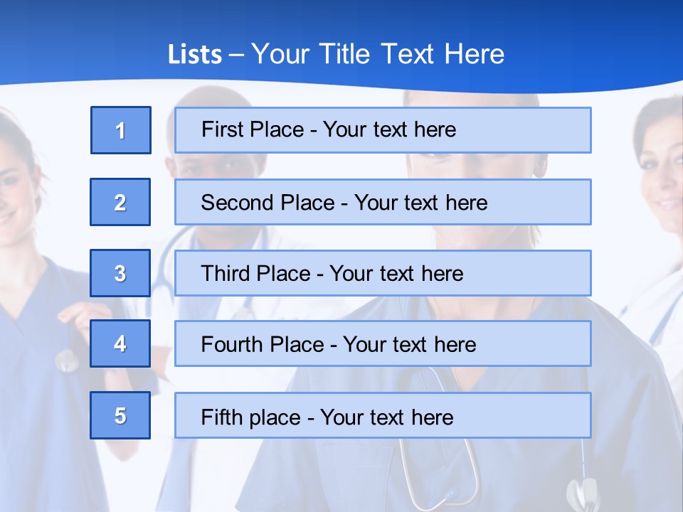 Health Clinic Nurse PowerPoint Template