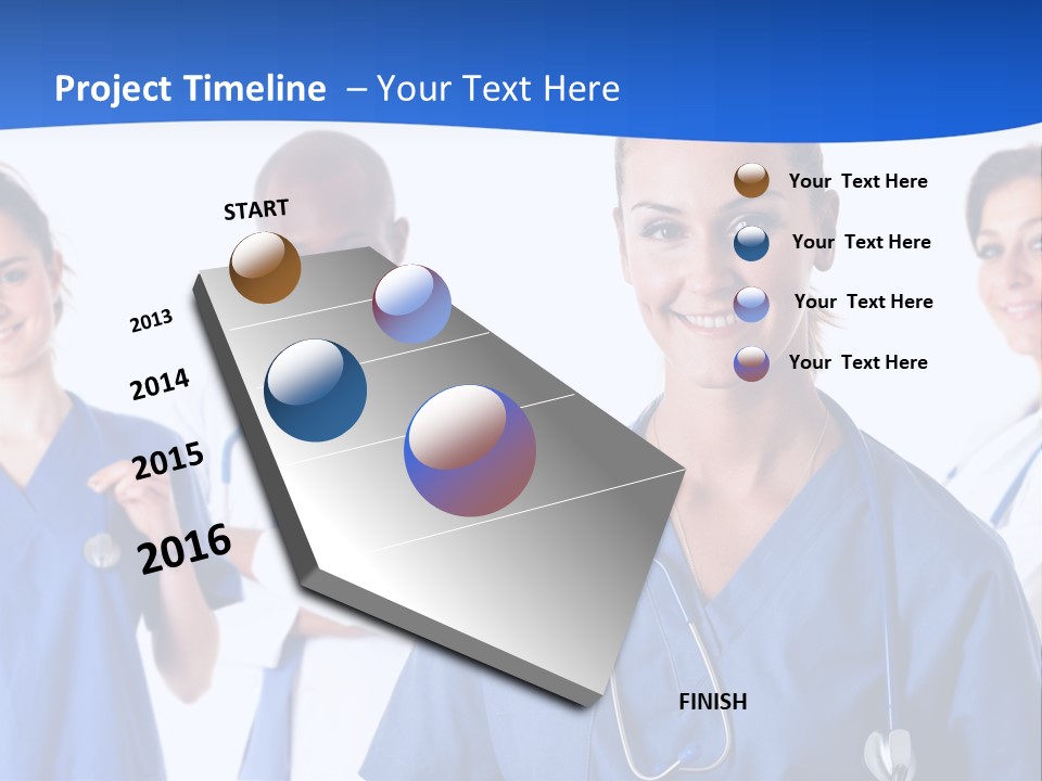 Health Clinic Nurse PowerPoint Template