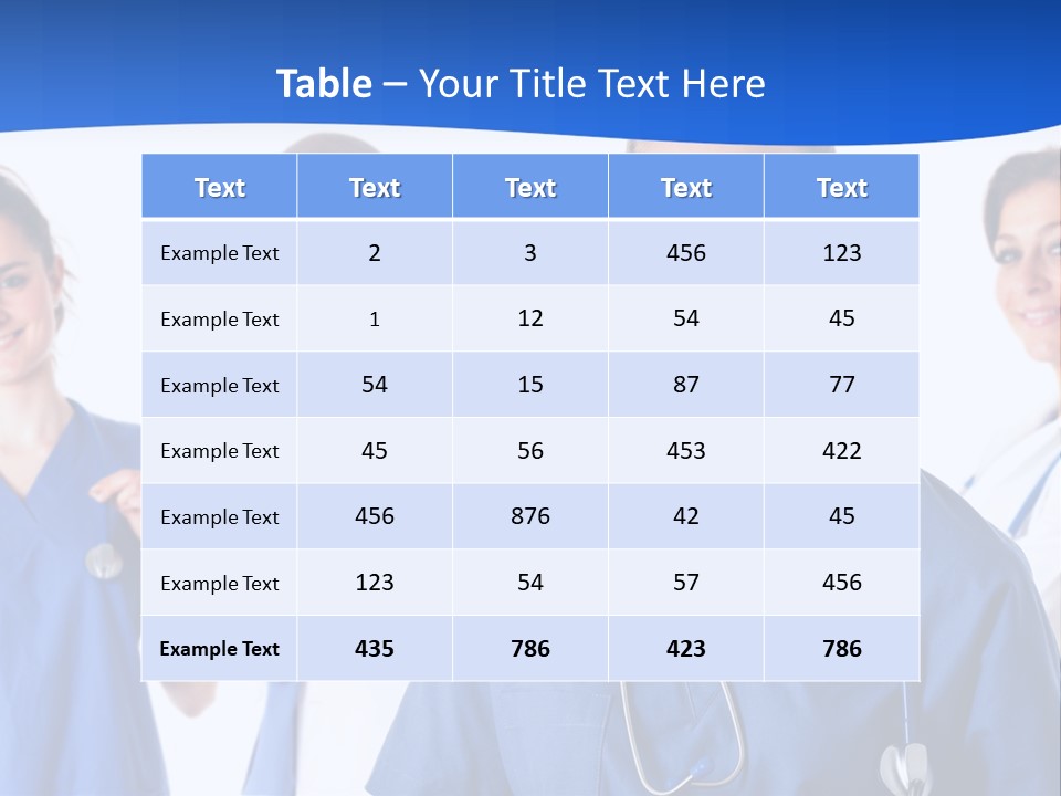 Health Clinic Nurse PowerPoint Template