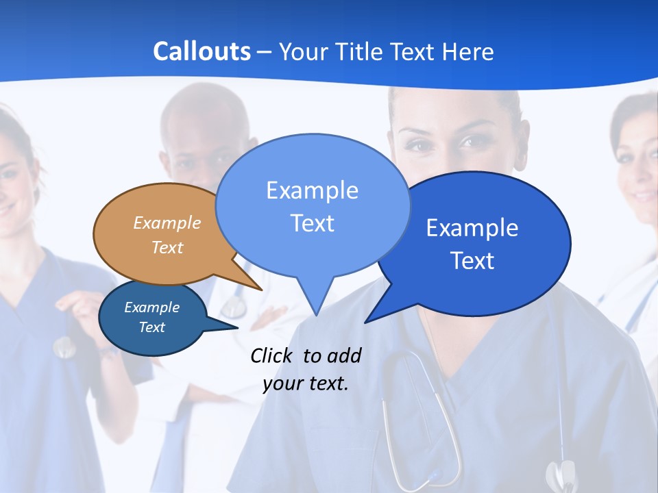 Health Clinic Nurse PowerPoint Template
