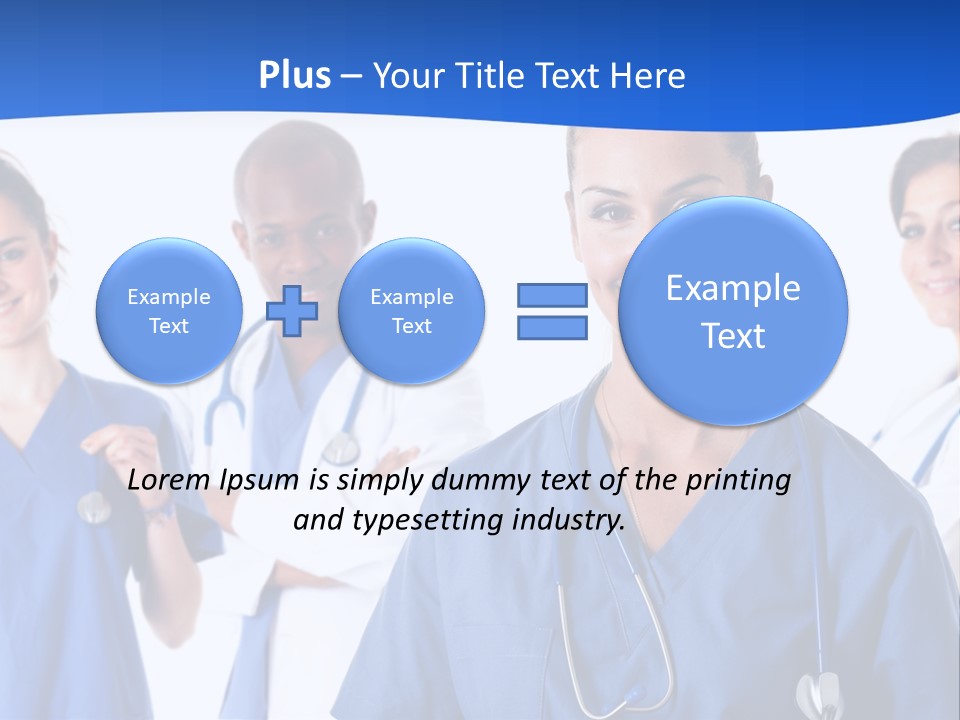 Health Clinic Nurse PowerPoint Template