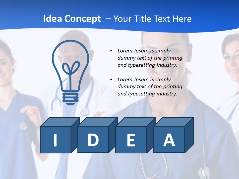 Health Clinic Nurse PowerPoint Template