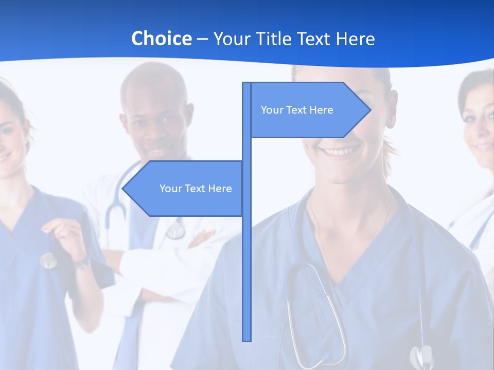 Health Clinic Nurse PowerPoint Template