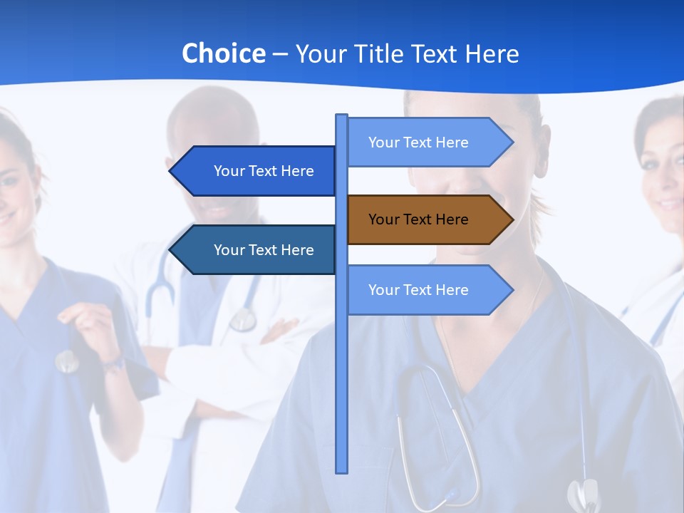 Health Clinic Nurse PowerPoint Template