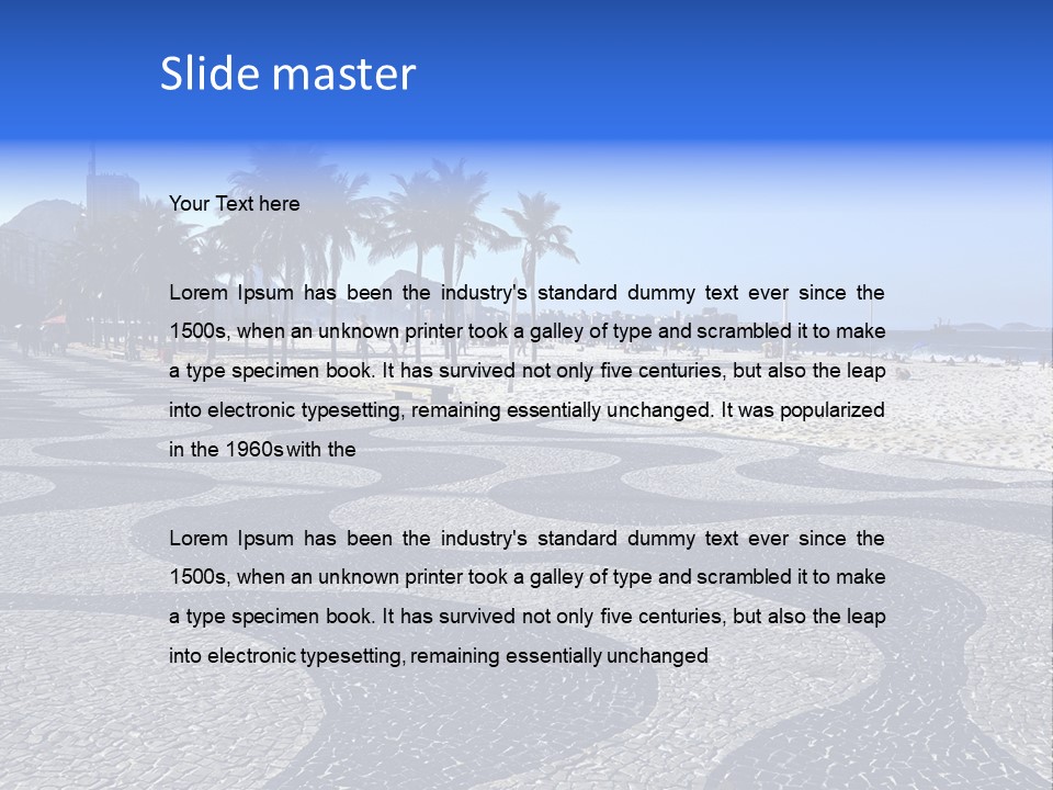 Sand Mountain Gavea PowerPoint Template