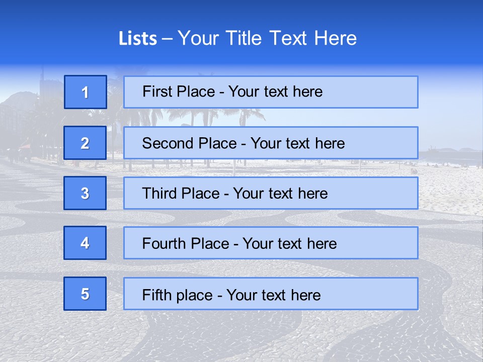 Sand Mountain Gavea PowerPoint Template
