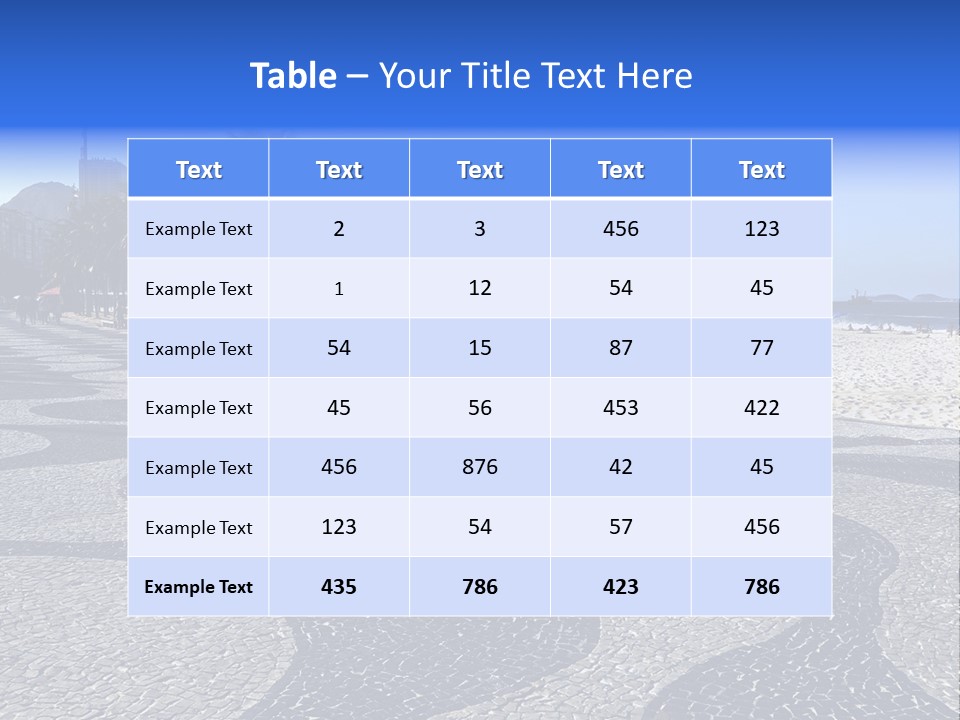 Sand Mountain Gavea PowerPoint Template