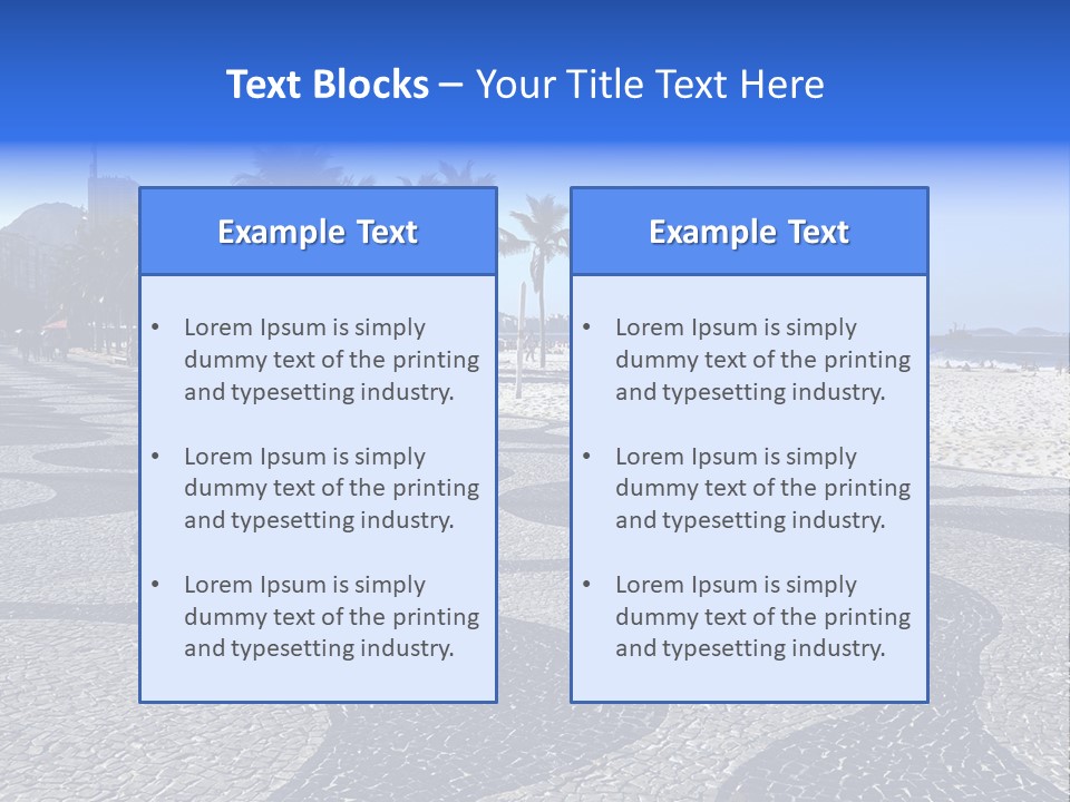 Sand Mountain Gavea PowerPoint Template