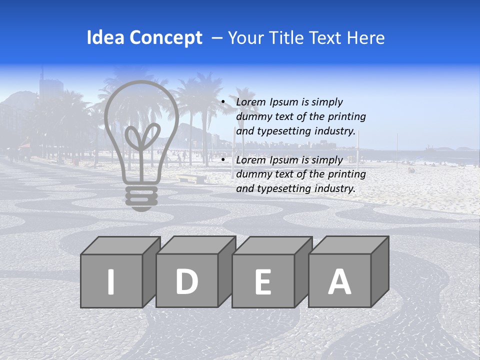 Sand Mountain Gavea PowerPoint Template