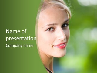 Pretty Young Attractive PowerPoint Template