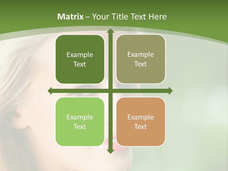 Pretty Young Attractive PowerPoint Template