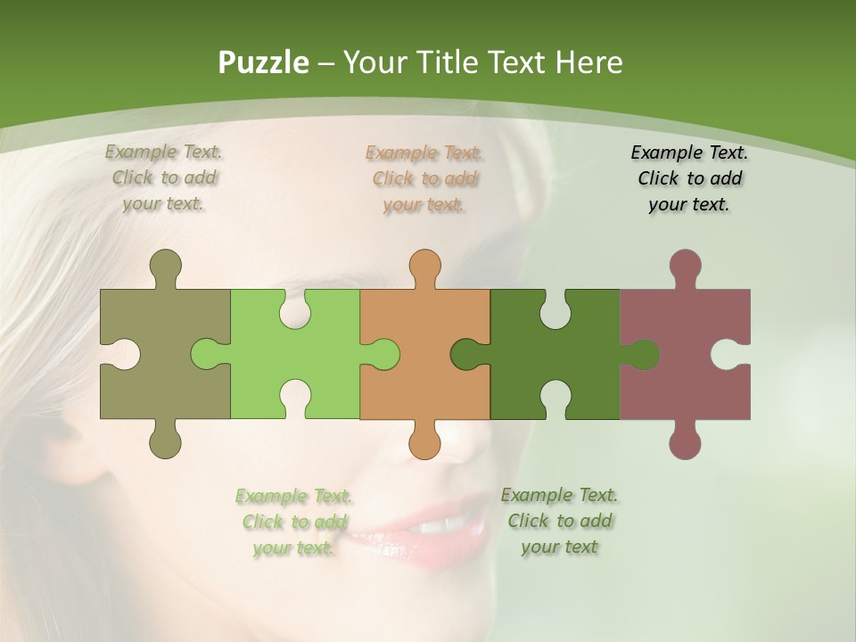 Pretty Young Attractive PowerPoint Template