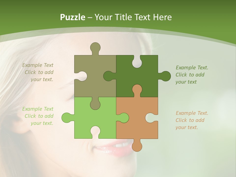 Pretty Young Attractive PowerPoint Template