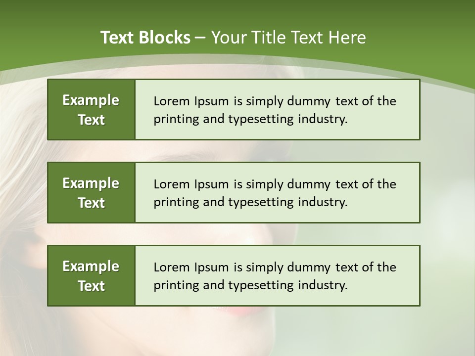 Pretty Young Attractive PowerPoint Template