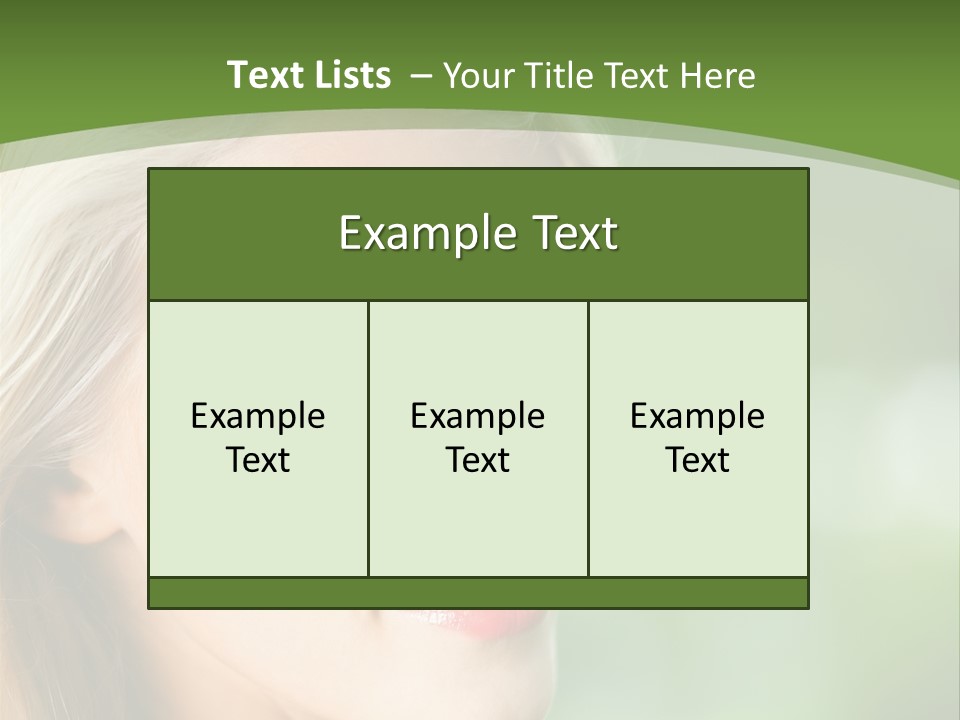Pretty Young Attractive PowerPoint Template