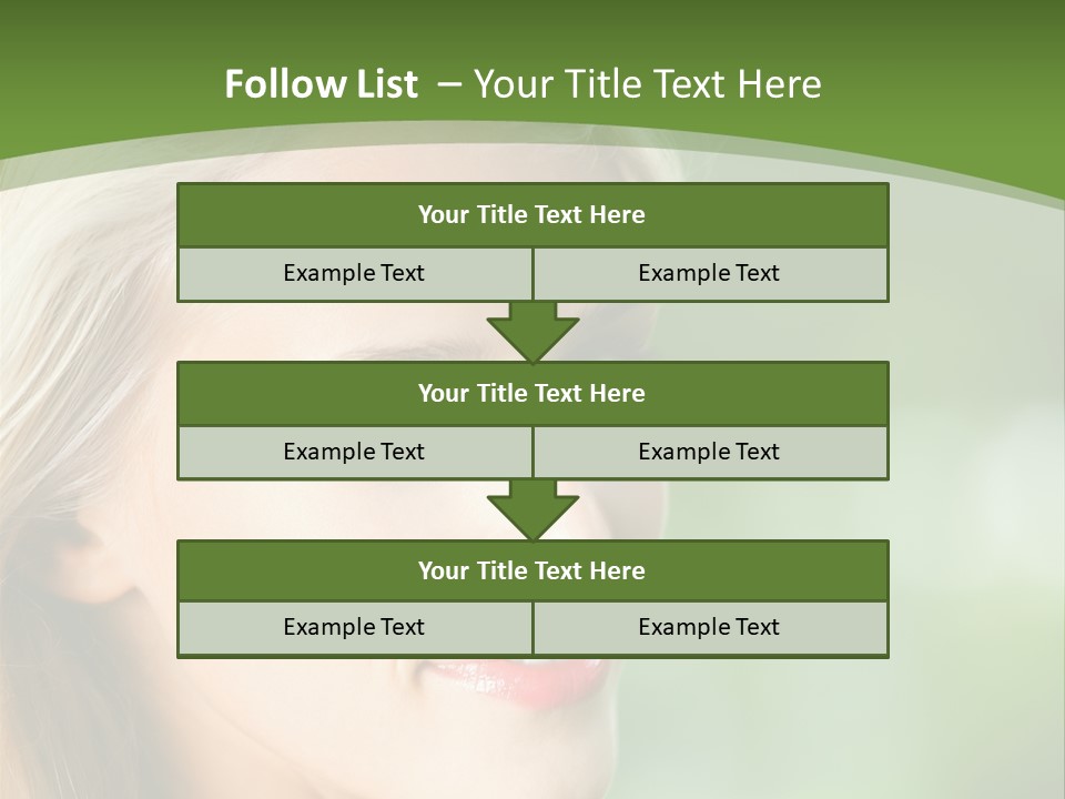 Pretty Young Attractive PowerPoint Template