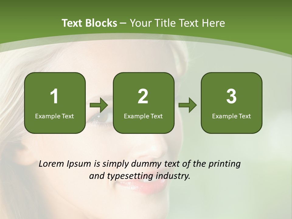 Pretty Young Attractive PowerPoint Template