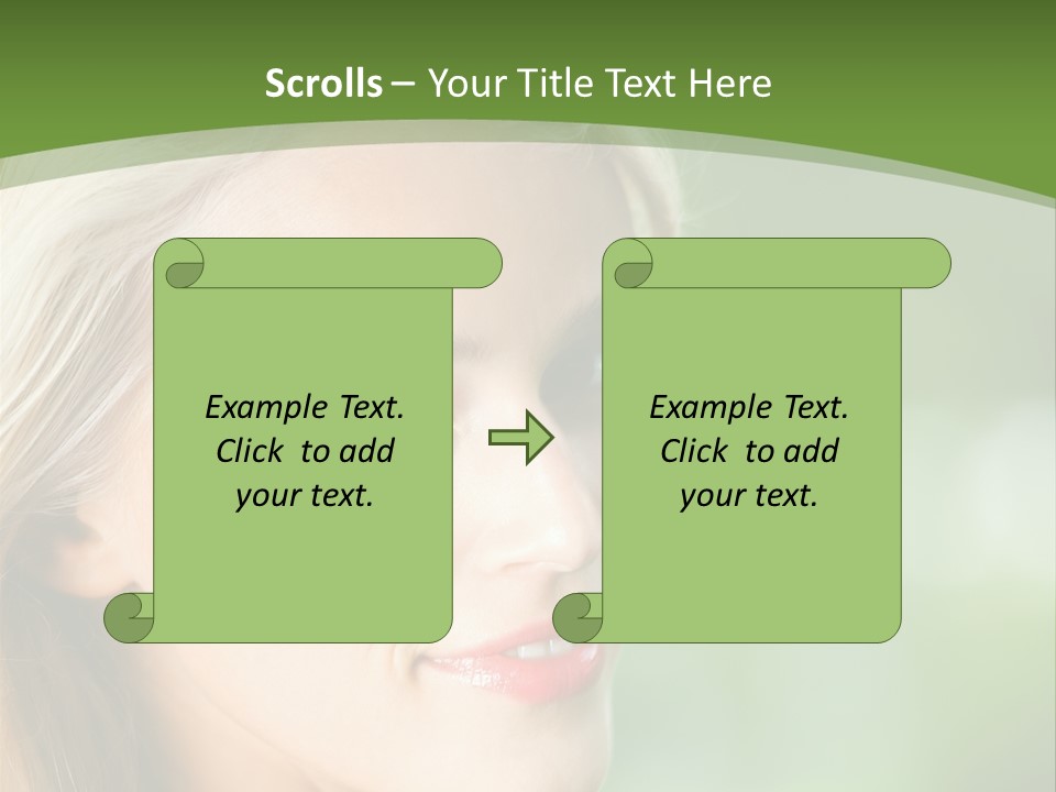 Pretty Young Attractive PowerPoint Template