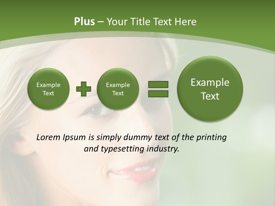 Pretty Young Attractive PowerPoint Template