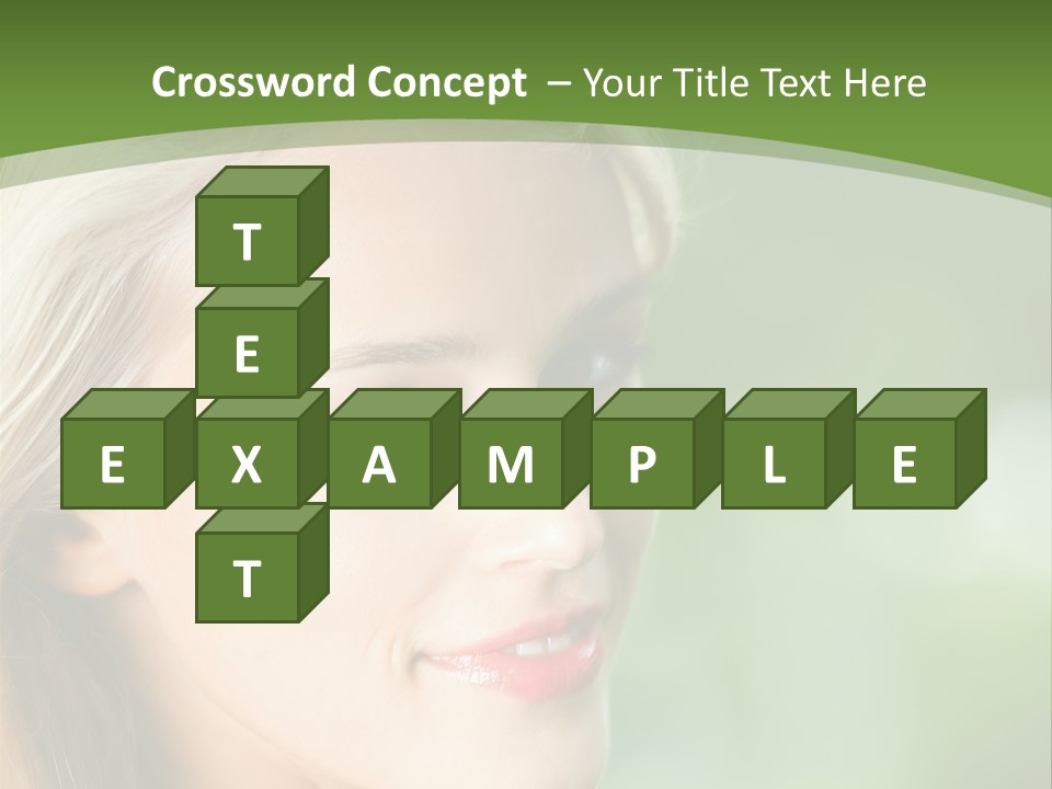 Pretty Young Attractive PowerPoint Template