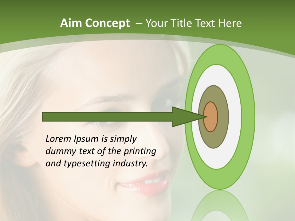 Pretty Young Attractive PowerPoint Template