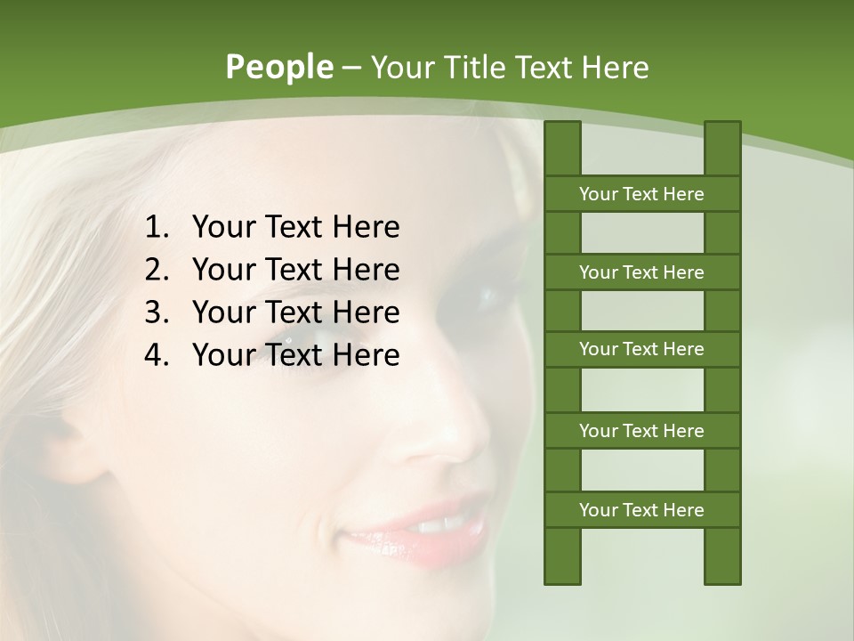 Pretty Young Attractive PowerPoint Template