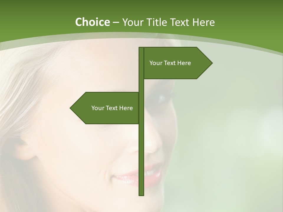 Pretty Young Attractive PowerPoint Template