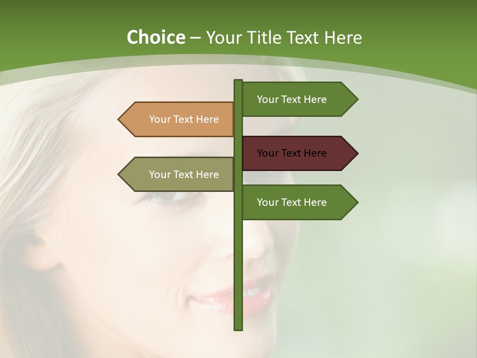 Pretty Young Attractive PowerPoint Template