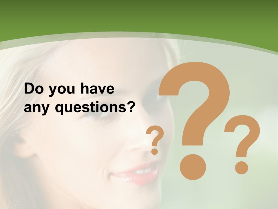 Pretty Young Attractive PowerPoint Template