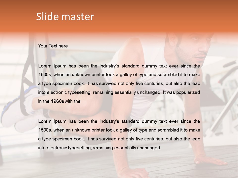 Sports Guy Strong PowerPoint Template