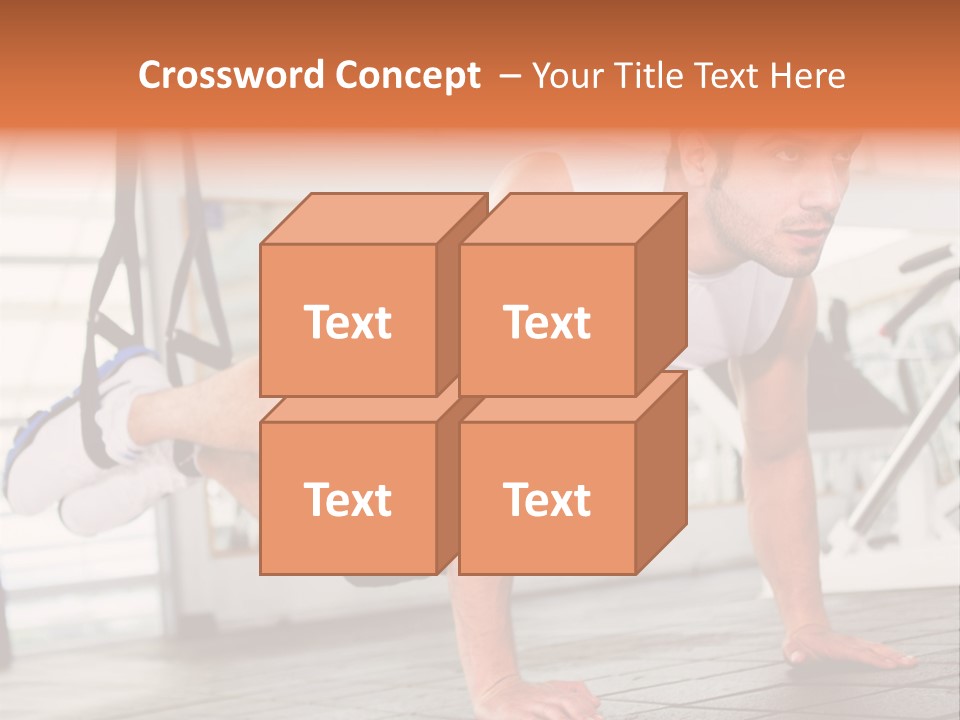 Sports Guy Strong PowerPoint Template