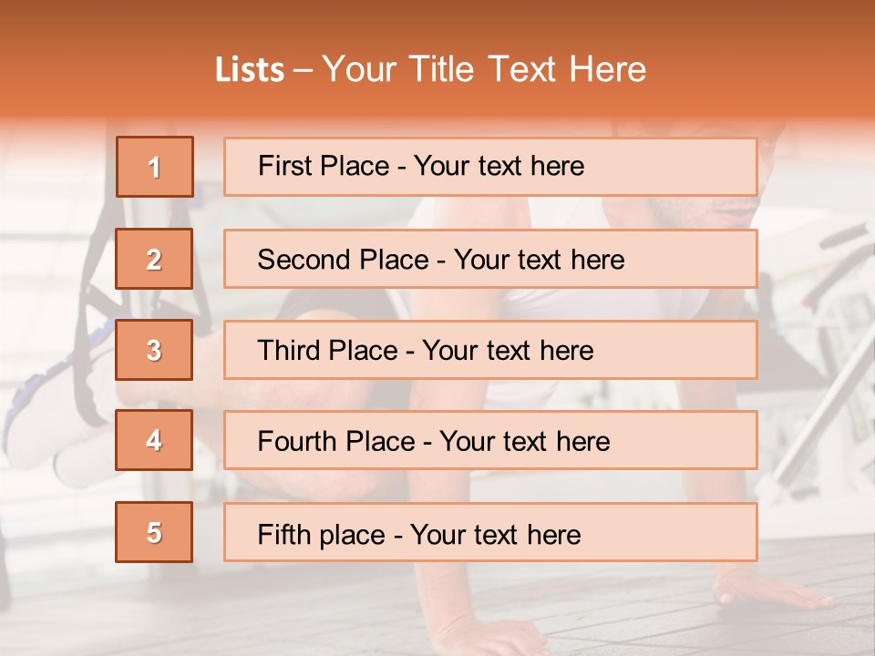 Sports Guy Strong PowerPoint Template