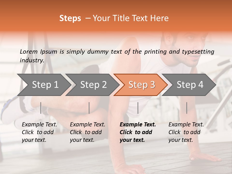 Sports Guy Strong PowerPoint Template