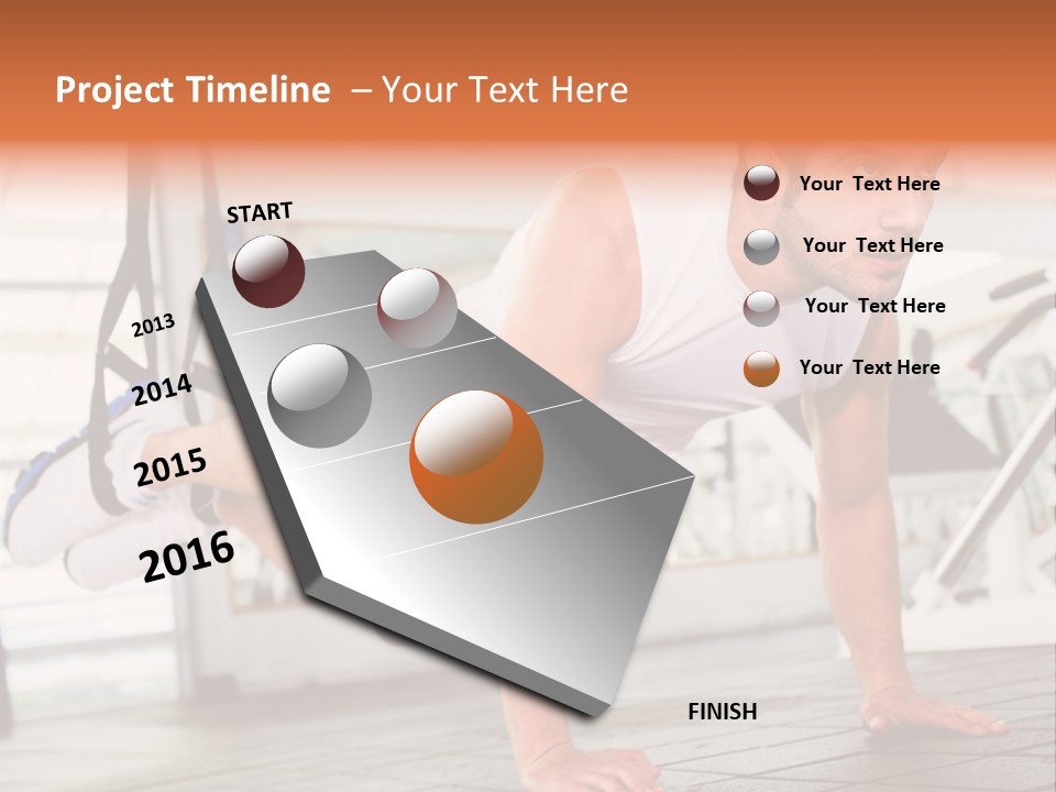 Sports Guy Strong PowerPoint Template