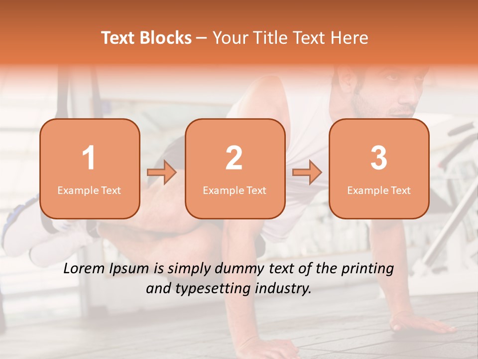 Sports Guy Strong PowerPoint Template