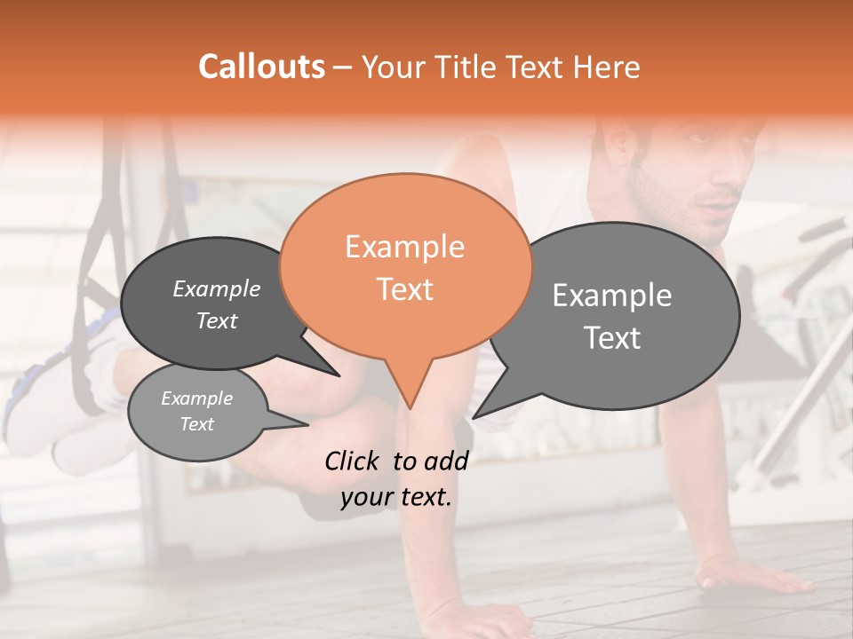 Sports Guy Strong PowerPoint Template