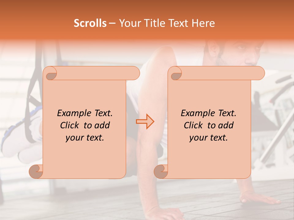 Sports Guy Strong PowerPoint Template