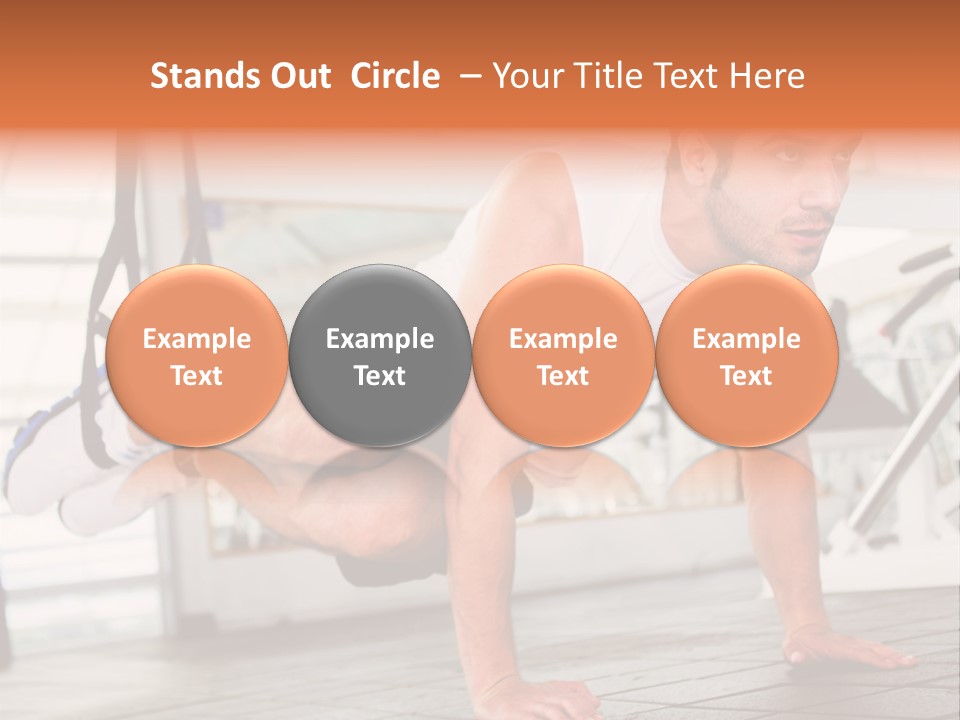 Sports Guy Strong PowerPoint Template