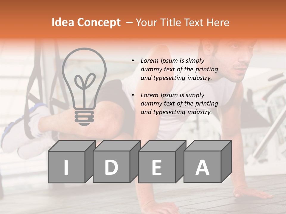 Sports Guy Strong PowerPoint Template