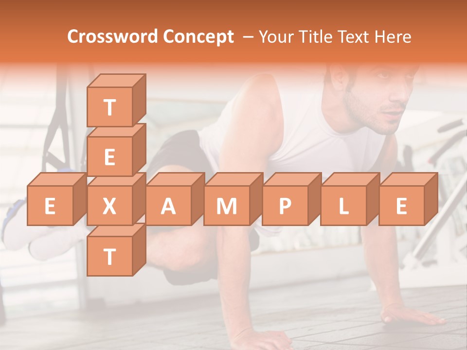 Sports Guy Strong PowerPoint Template