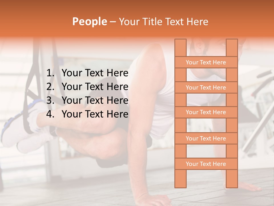 Sports Guy Strong PowerPoint Template