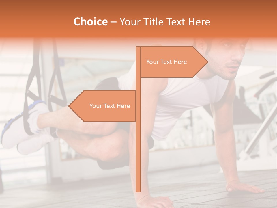 Sports Guy Strong PowerPoint Template