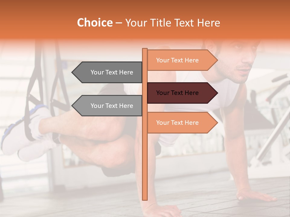 Sports Guy Strong PowerPoint Template