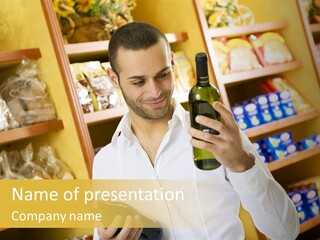 Person Hand Purchase PowerPoint Template