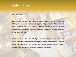 Person Hand Purchase PowerPoint Template