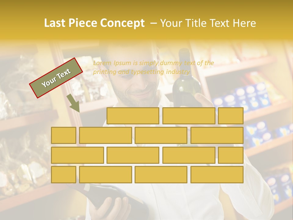 Person Hand Purchase PowerPoint Template