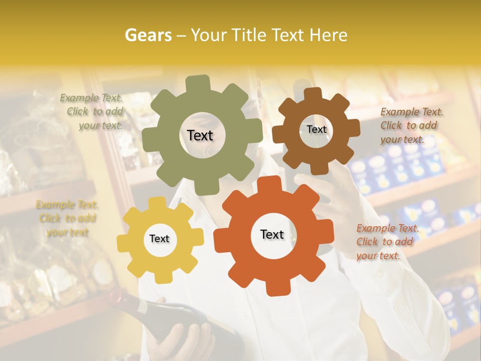 Person Hand Purchase PowerPoint Template